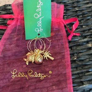 Lilly Pulitzer wine charms